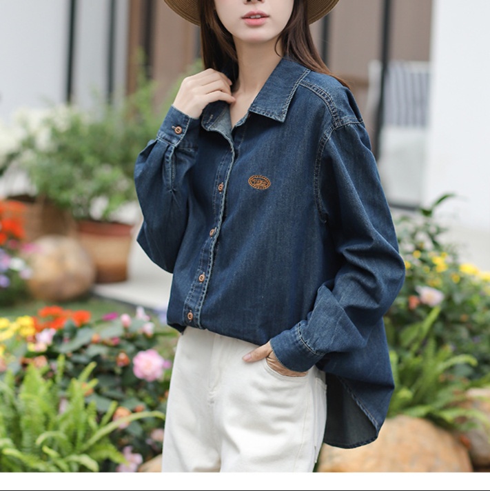 デニムファッション ゆったりシルエット デニムシャツジャケット