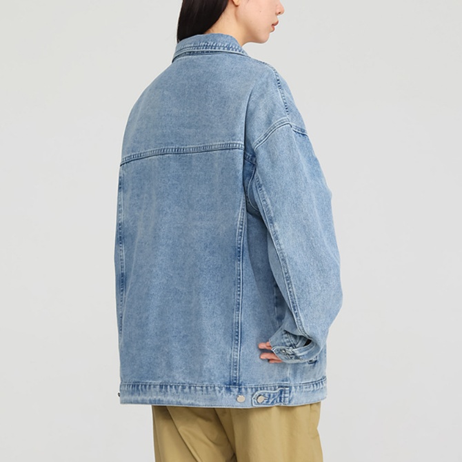デニムファッション ゆったりビッグシルエットデニムジャケット