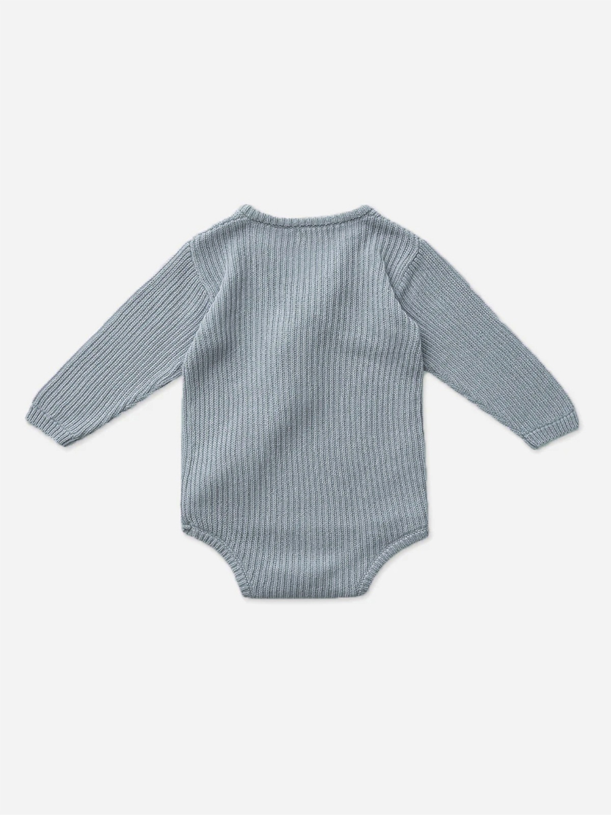 メイン画像:10枚目:ベビードレス リブ編みニット素材のくるみボタン付きロンパース型ドレス