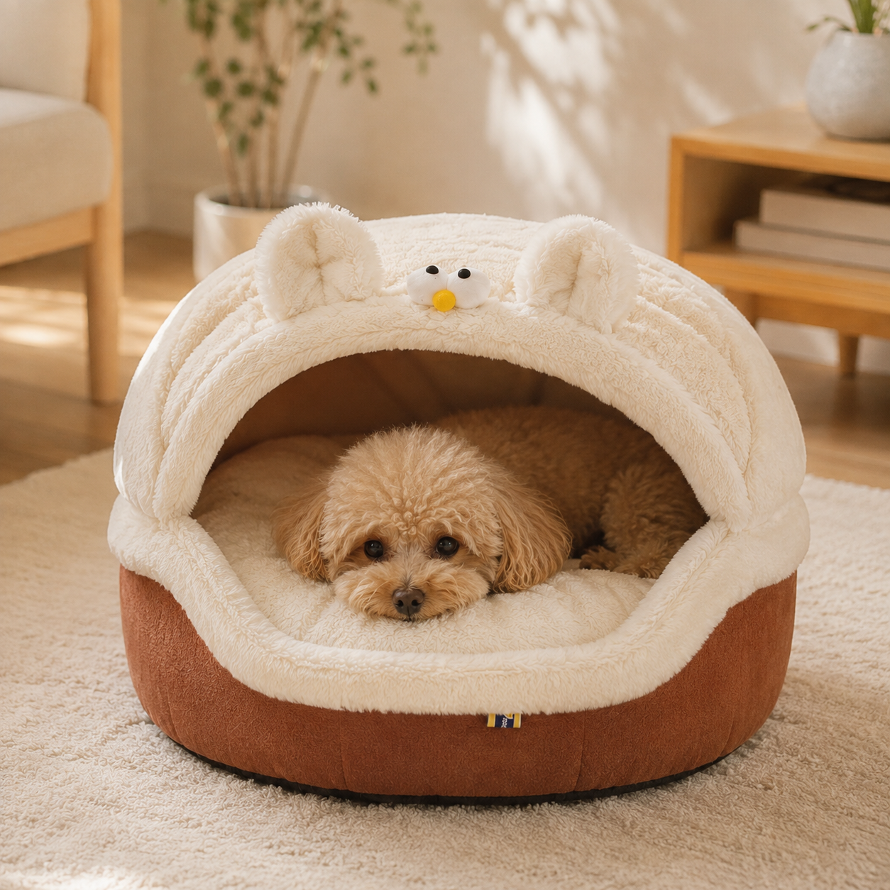 メイン画像:1枚目:秋冬新作 超人気 ベッド用品 ペットの床 犬 猫の小屋 犬 猫 ベッド 柔らかい敷物