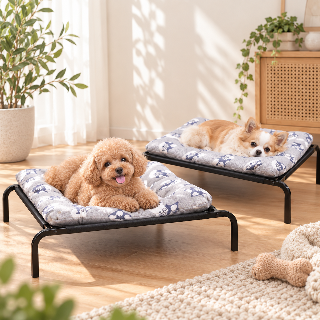 メイン画像:2枚目:犬ベッド 高床式メッシュベッド 通気性抜群 夏用
