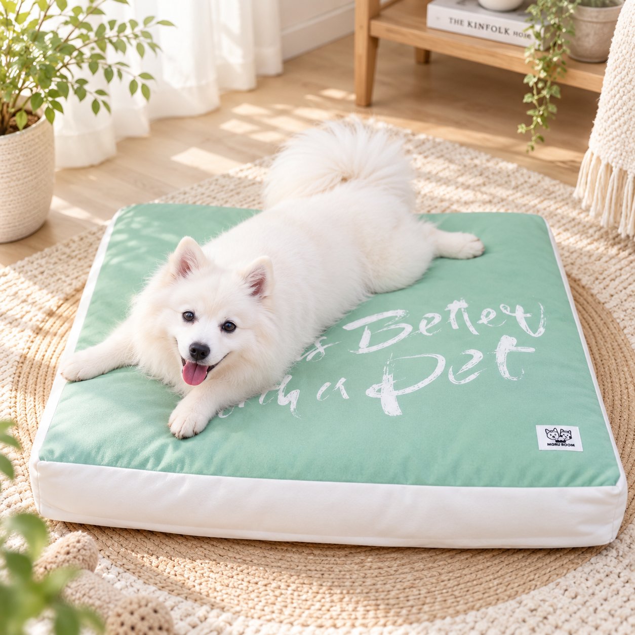メイン画像:1枚目:洗える取り外し可能カバー付き大型犬用ペットベッド