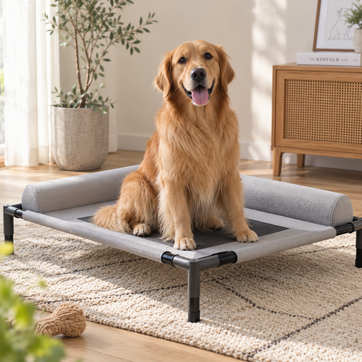 メイン画像:1枚目:犬ベッド 高床式メッシュベッド 夏用 大型犬対応