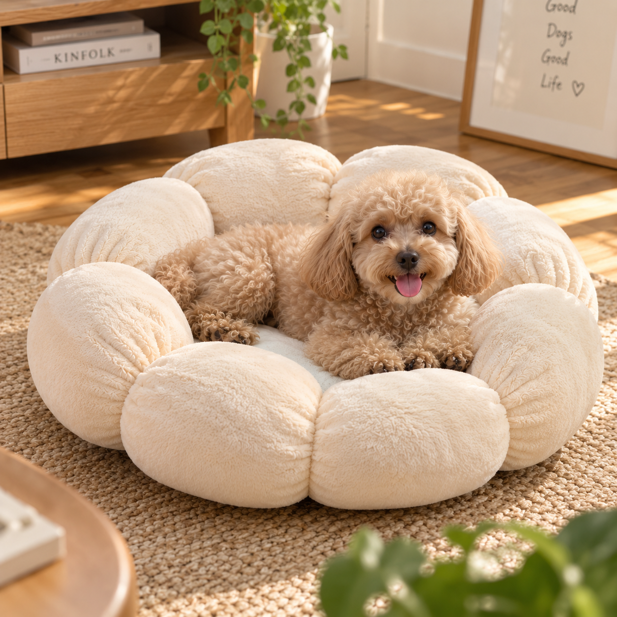 メイン画像:3枚目:超人気 ベッド用品 ペットの床 犬、猫の小屋 犬 猫 ベッド 柔らかい敷物