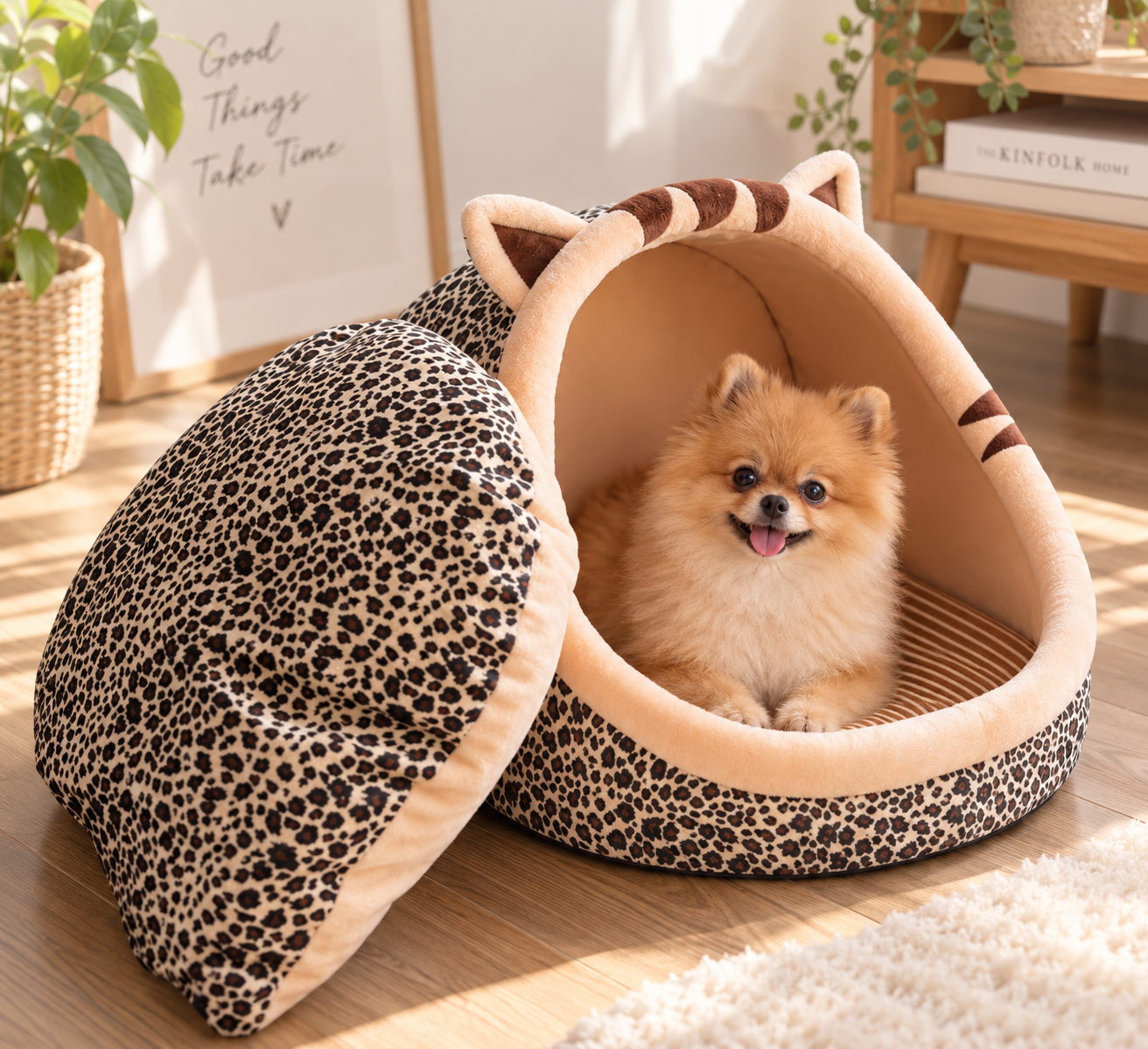 メイン画像:1枚目:犬ベッド 洗えて清潔 ふわふわあったか冬用ベッド