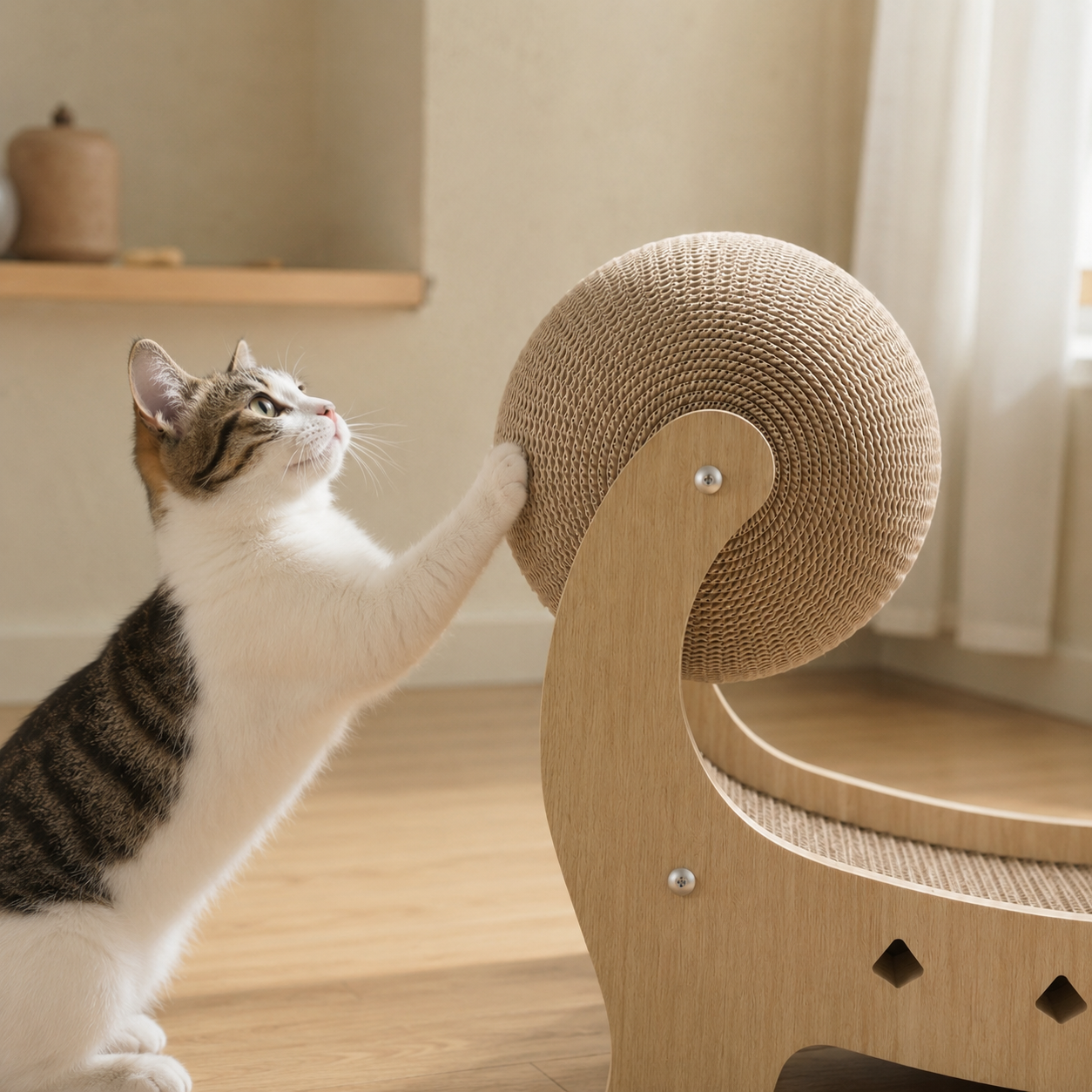 ボール付き 猫用ハンモック型爪とぎベッド | 猫の爪研ぎ専門通販サイト