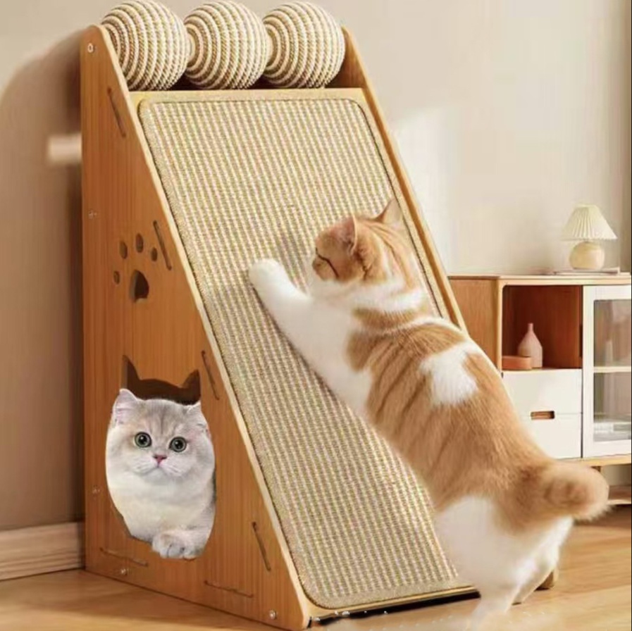メイン画像:0枚目:猫の爪研ぎ 猫ちゃん大満足傾斜型爪とぎボード