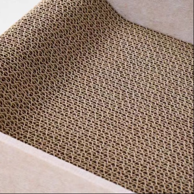 メイン画像:3枚目:毛毡布張り猫の爪研ぎソファ型ベット 大型対応