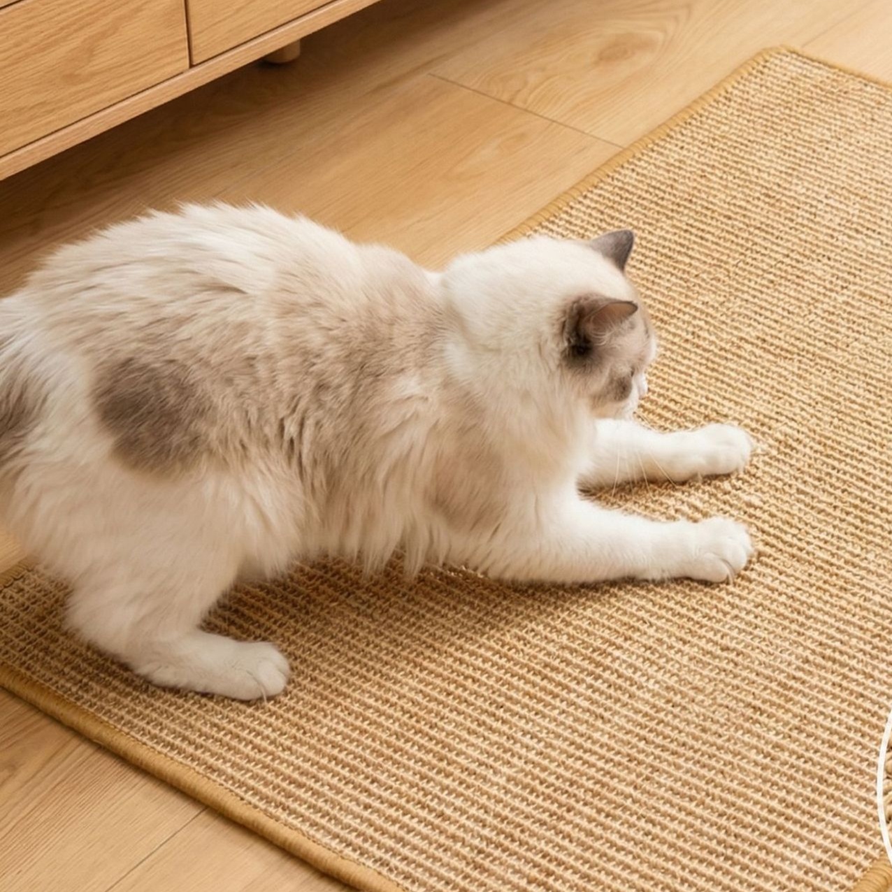 メイン画像:2枚目:猫の爪研ぎ 天然剣麻製猫爪研ぎマット壁掛け型