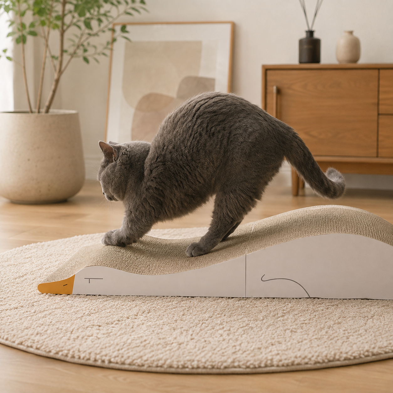メイン画像:0枚目:猫の爪研ぎ 折りたたみ式猫用爪とぎスクラッチャー