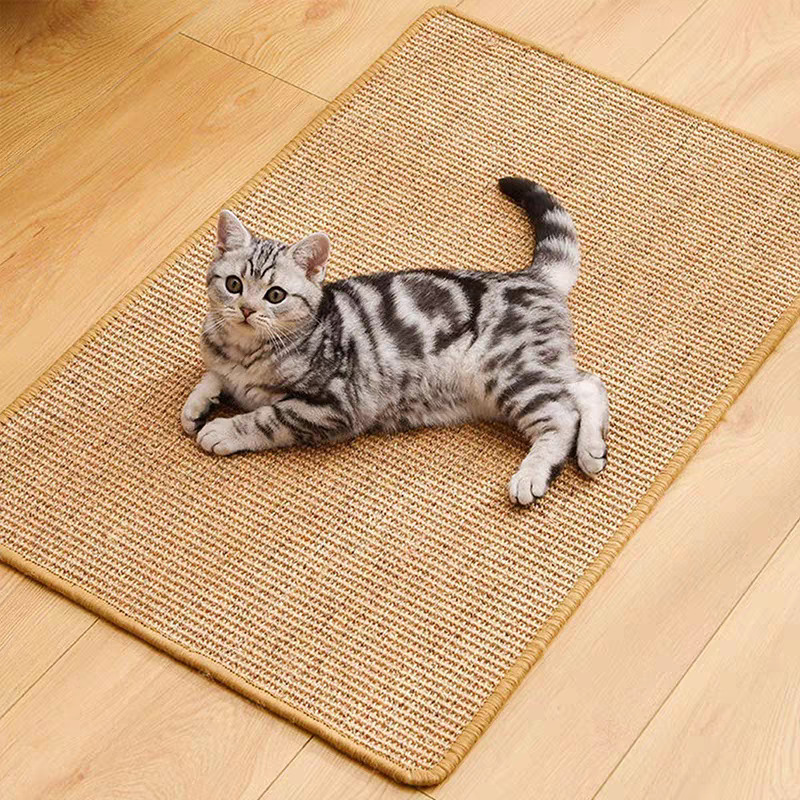 メイン画像:6枚目:猫の爪研ぎ 天然剣麻製猫爪研ぎマット壁掛け型