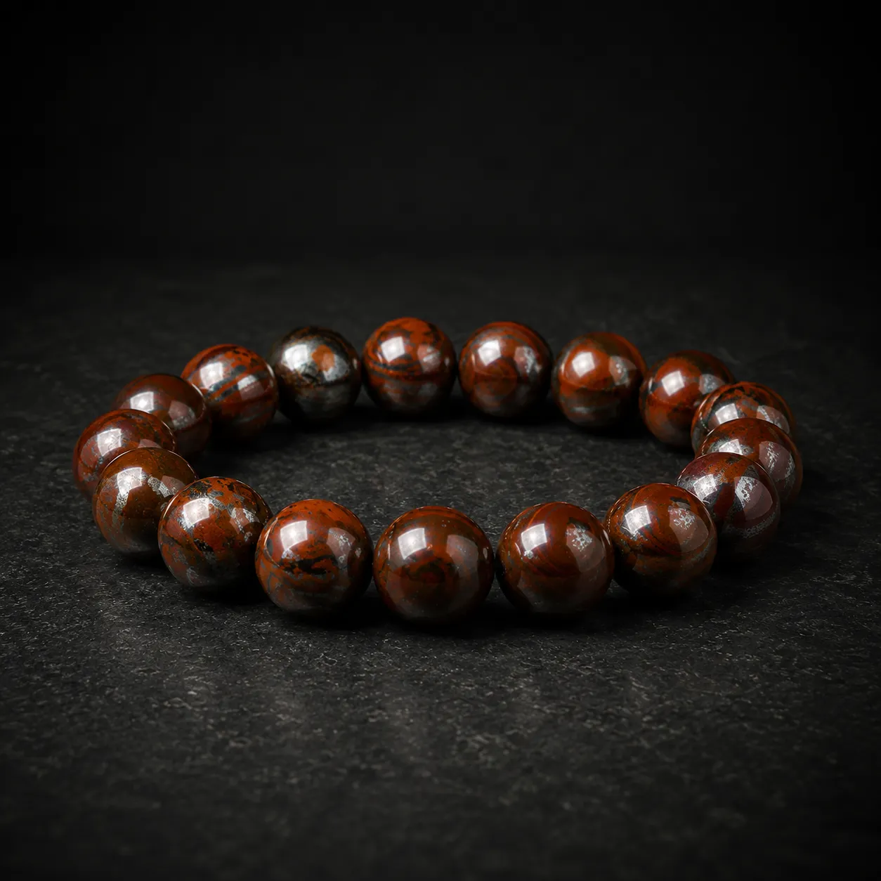 天然石ブレスレット 大粒16mm/18mm ビーズ 磁気アクセサリー 重厚感