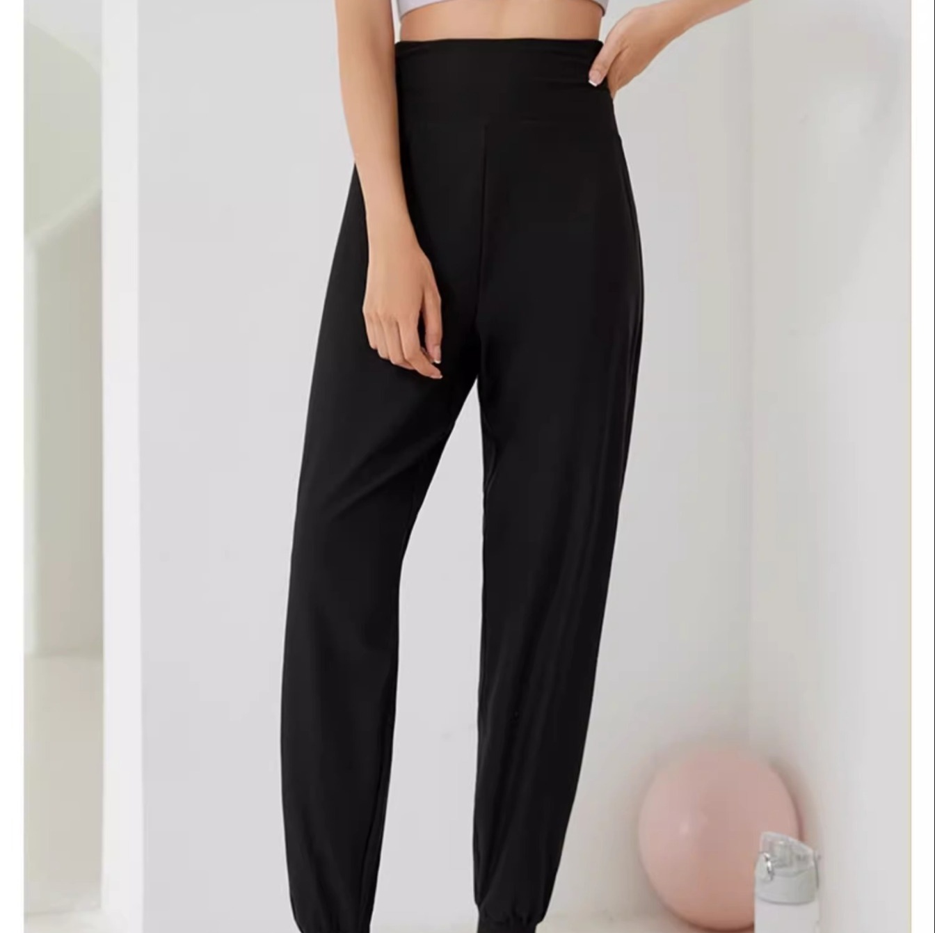 ピラティスウェア クロスウエスト ジョガーパンツ