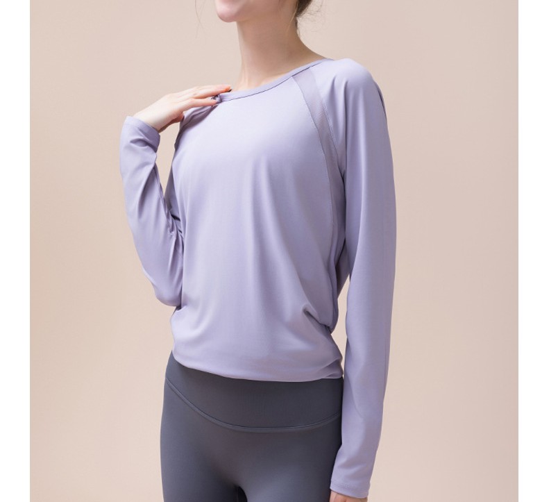 ピラティスウェア 背中結びデザイン軽やかトップス