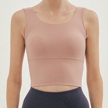 ピラティスウェア シームレス一体型サポートスポーツブラ