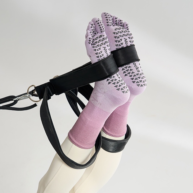 ピラティスウェア 滑り止め付きグラデーションニットソックス