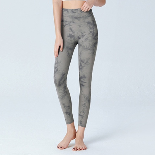 ピラティスウェア 高機能タイダイ柄ハイウエストレギンス