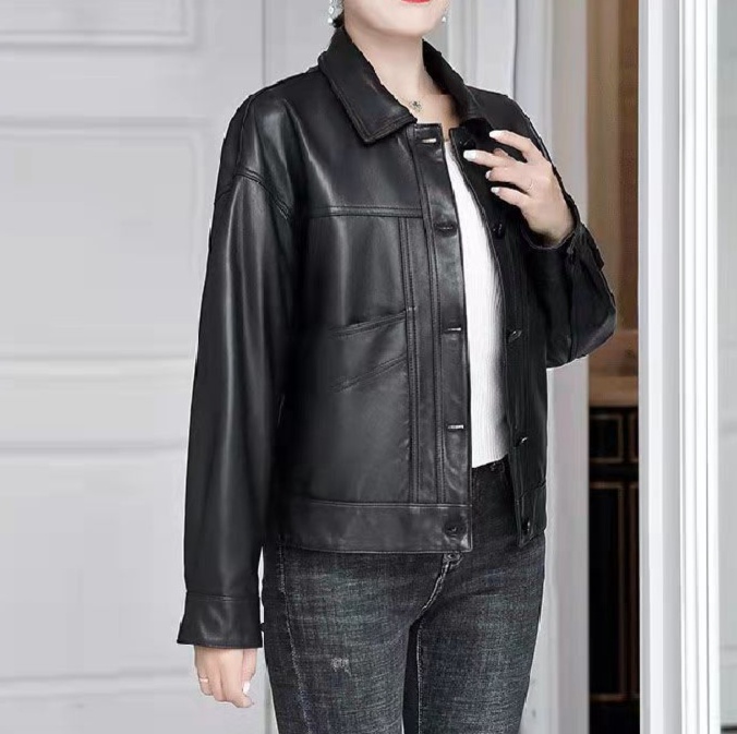 レザーファッション クラシック調レザージャケット