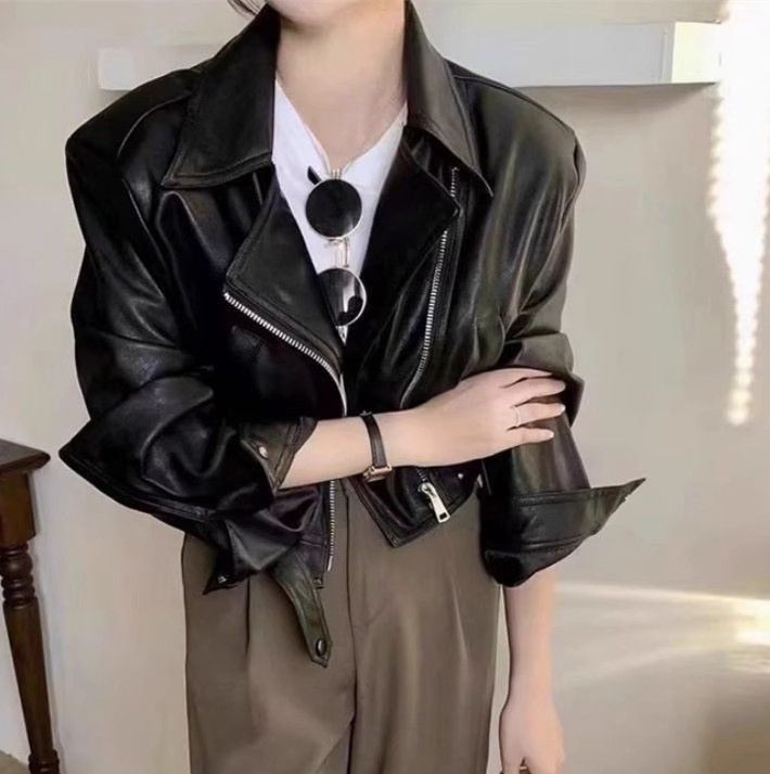 レザーファッション クラシック ライダース ジャケット