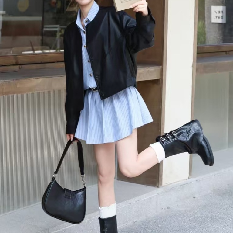 レザーファッション クラシックシルエット 革ジャケット