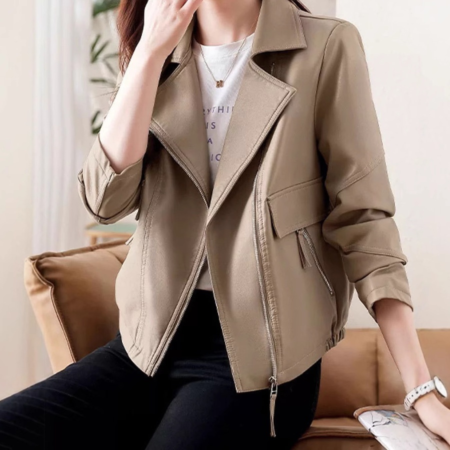 レザーファッション シンプル上質 ライダースジャケット