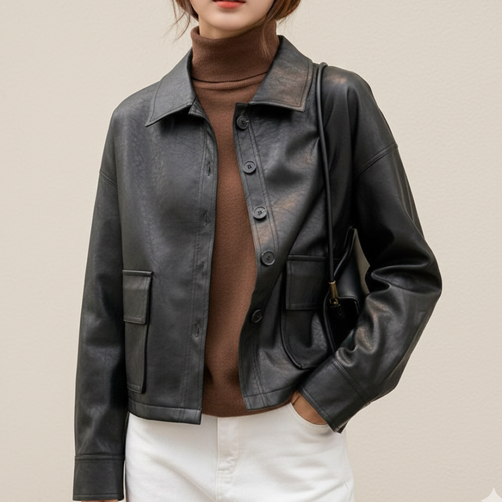 レザージャケット/アウター クラシカル金釦レザージャケット