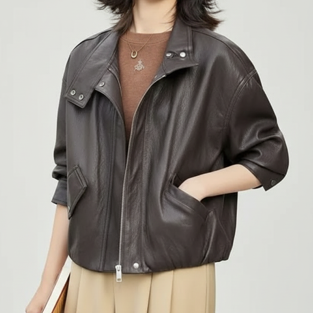 レザージャケット/アウター 上質感漂うソフトレザージャケット