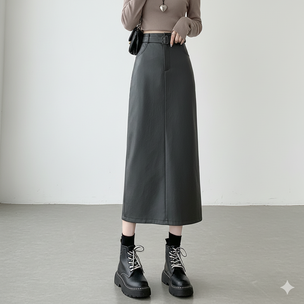 レザースカートの選び方と着こなし術｜素材別コーデ実例も紹介