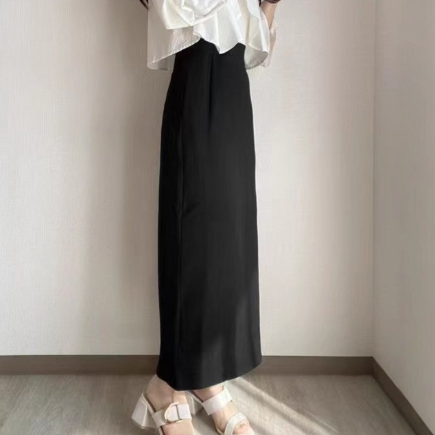 ロングスカート シンプル上品マキシタイトスカート