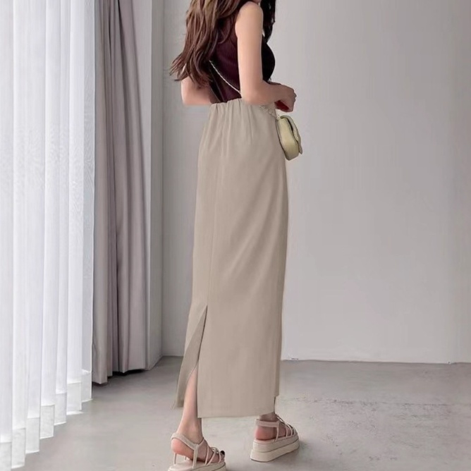 ロングスカート シンプル上品マキシタイトスカート