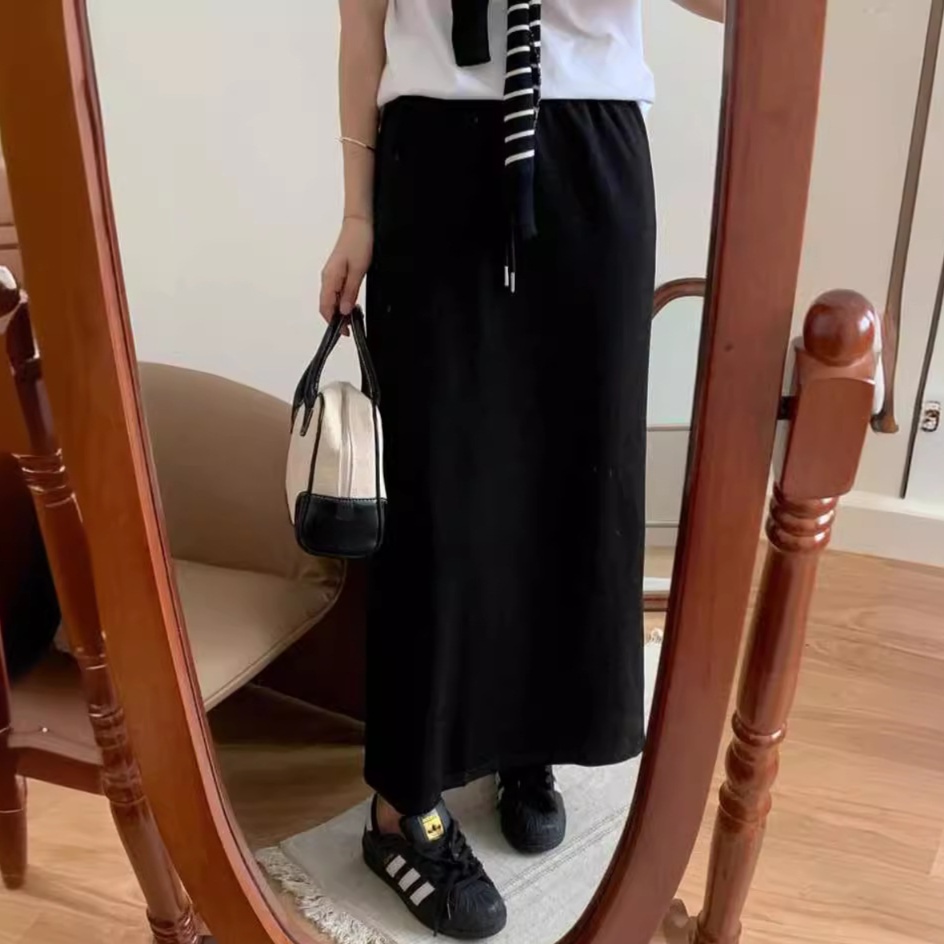 ロングスカート ゆったりシルエットのマキシスカート