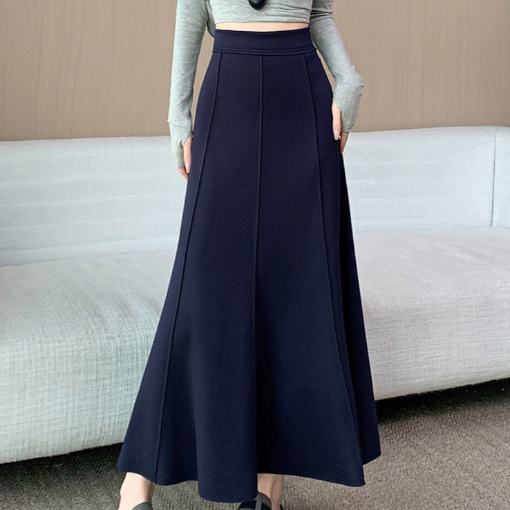 ロングスカート ストレッチ美シルエットマーメイドスカート