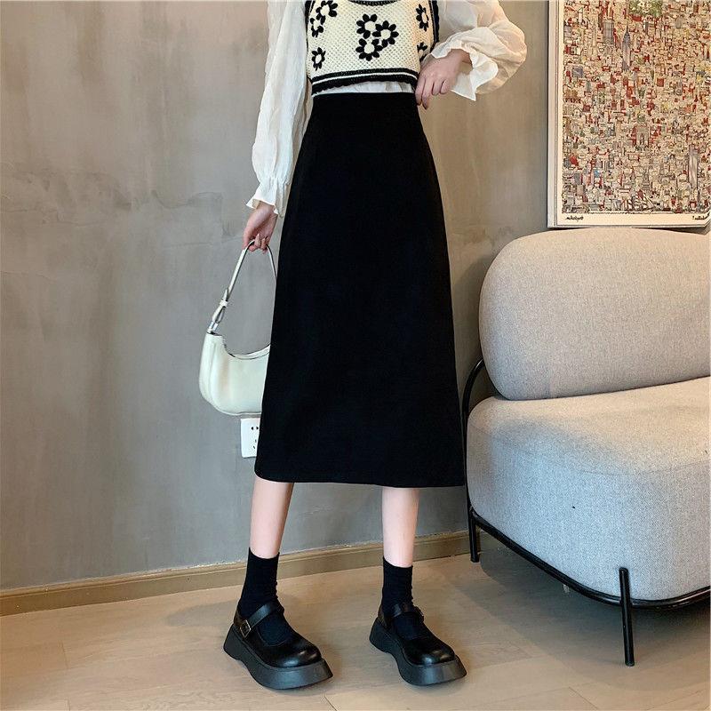 ロングスカート シンプル美シルエットタイトスカート