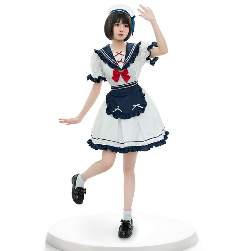 アイドル衣装 清楚系セーラーメイド風衣装セット