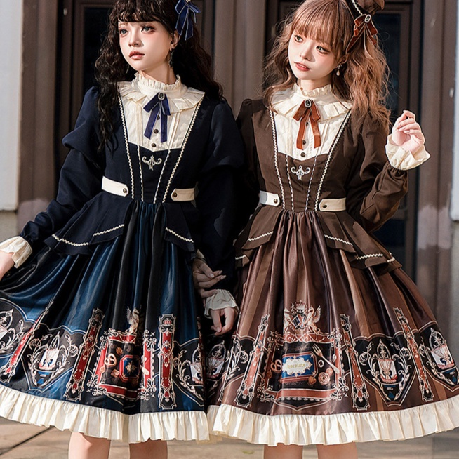 アイドル衣装 華麗なる宮廷風姫様ロング丈ワンピース