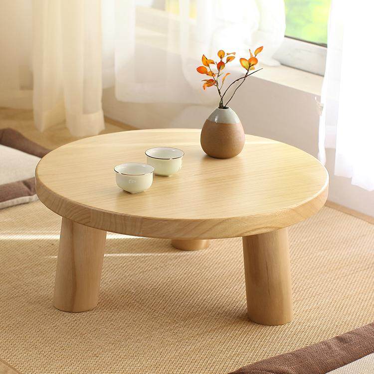 和風の丸テーブル