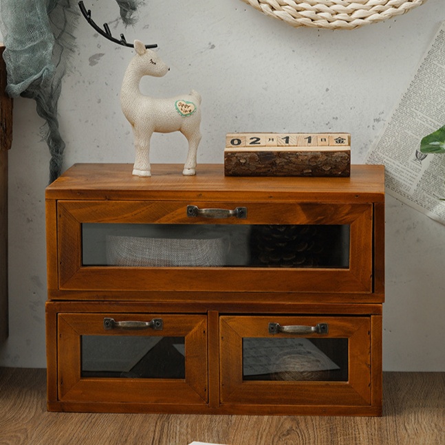 ヴィンテージカラー収納ボックス